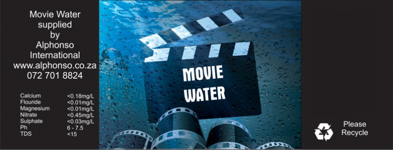 Movie Water Label